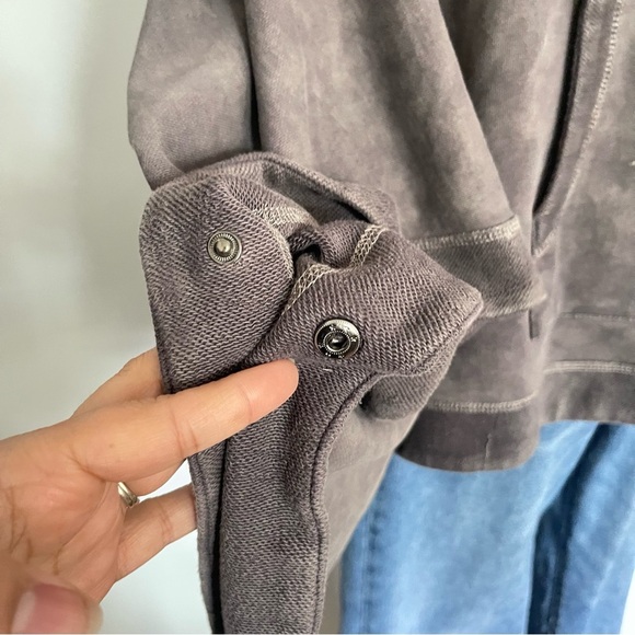 Sundance stone Gray Poncho style oversized hoodie size Small NWOT rare - Picture 3 of 6